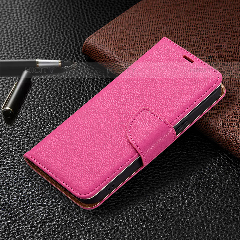 Handytasche Stand Schutzhülle Flip Leder Hülle für Apple iPhone 16 Pro Pink groß