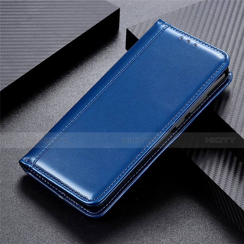 Handytasche Stand Schutzhülle Flip Leder Hülle für LG Velvet 4G Blau Plus