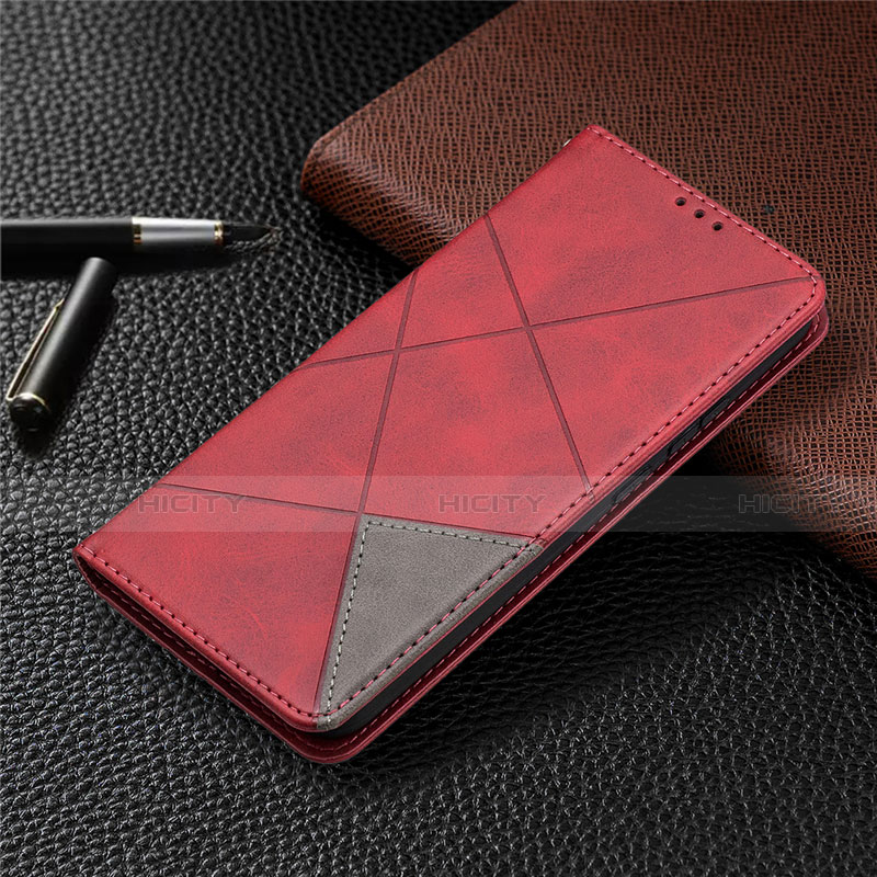 Handytasche Stand Schutzhülle Flip Leder Hülle für Nokia 3.4 Rot Plus