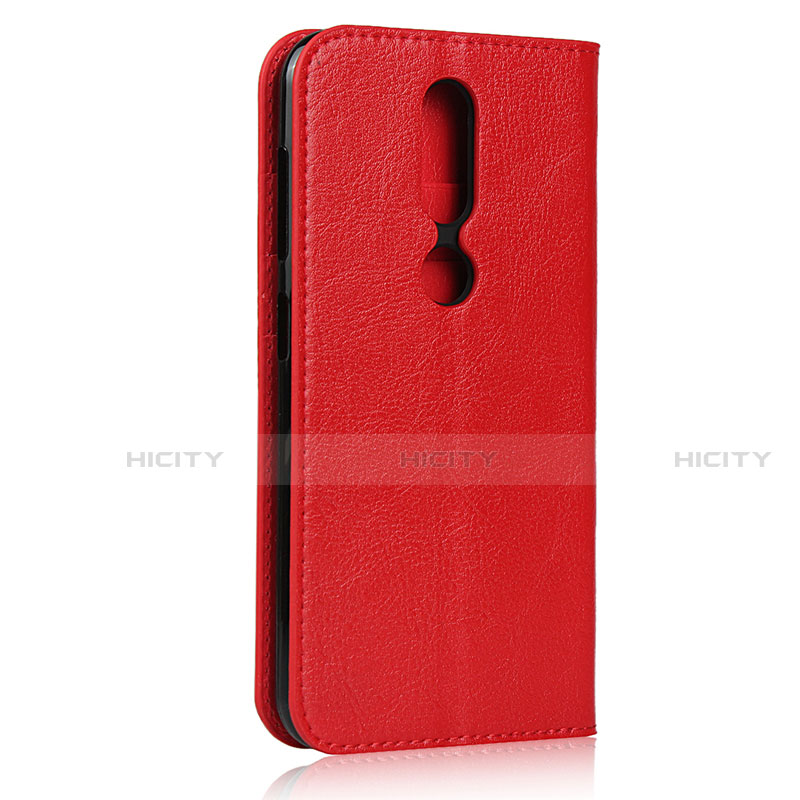 Handytasche Stand Schutzhülle Flip Leder Hülle für Nokia 4.2 Rot