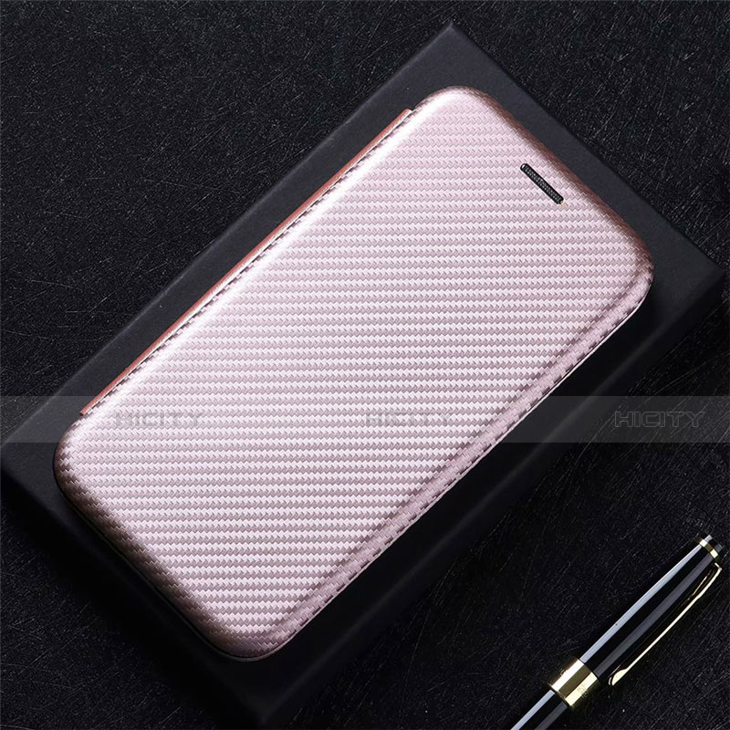 Handytasche Stand Schutzhülle Flip Leder Hülle für Oppo F17 Rosegold Plus