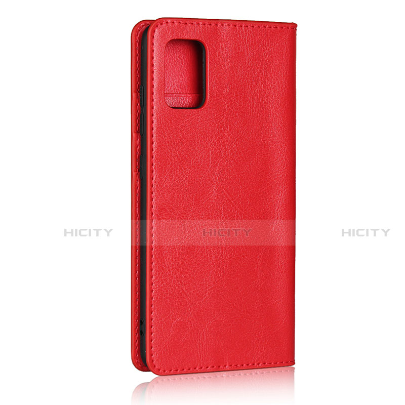 Handytasche Stand Schutzhülle Flip Leder Hülle für Samsung Galaxy A51 4G Rot Plus