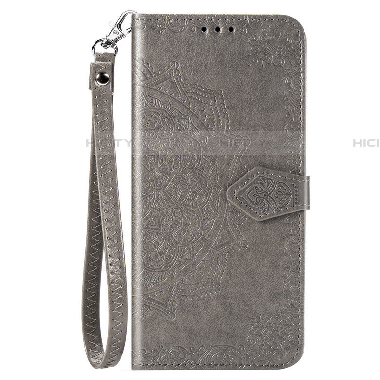 Handytasche Stand Schutzhülle Flip Leder Hülle für Samsung Galaxy A51 5G Grau