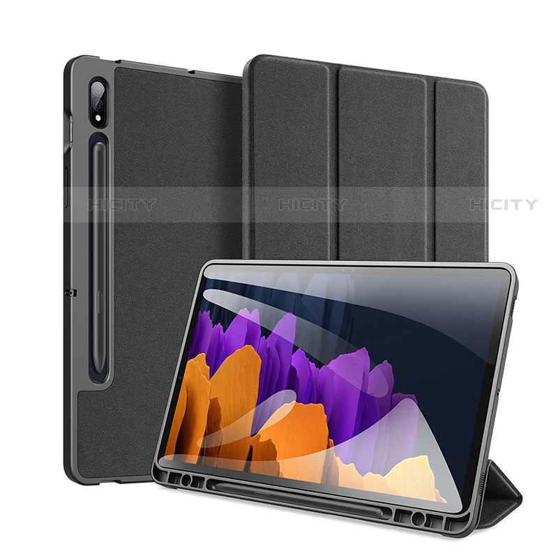 Handytasche Stand Schutzhülle Flip Leder Hülle für Samsung Galaxy Tab S7 Plus 12.4 Wi-Fi SM-T970 groß