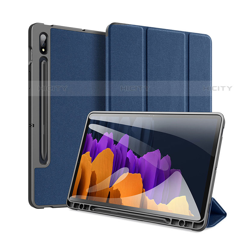 Handytasche Stand Schutzhülle Flip Leder Hülle für Samsung Galaxy Tab S7 Plus 5G 12.4 SM-T976 groß