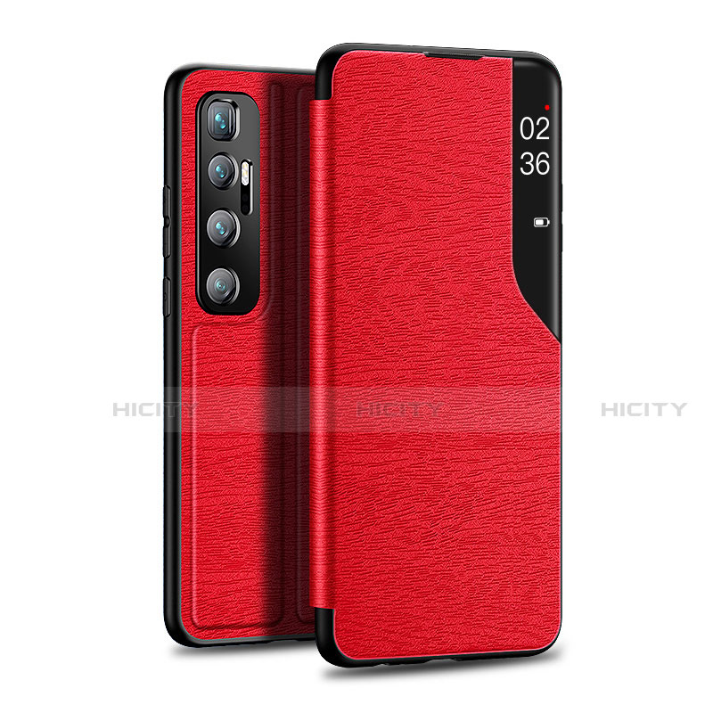 Handytasche Stand Schutzhülle Flip Leder Hülle für Xiaomi Mi 10 Ultra Rot Plus