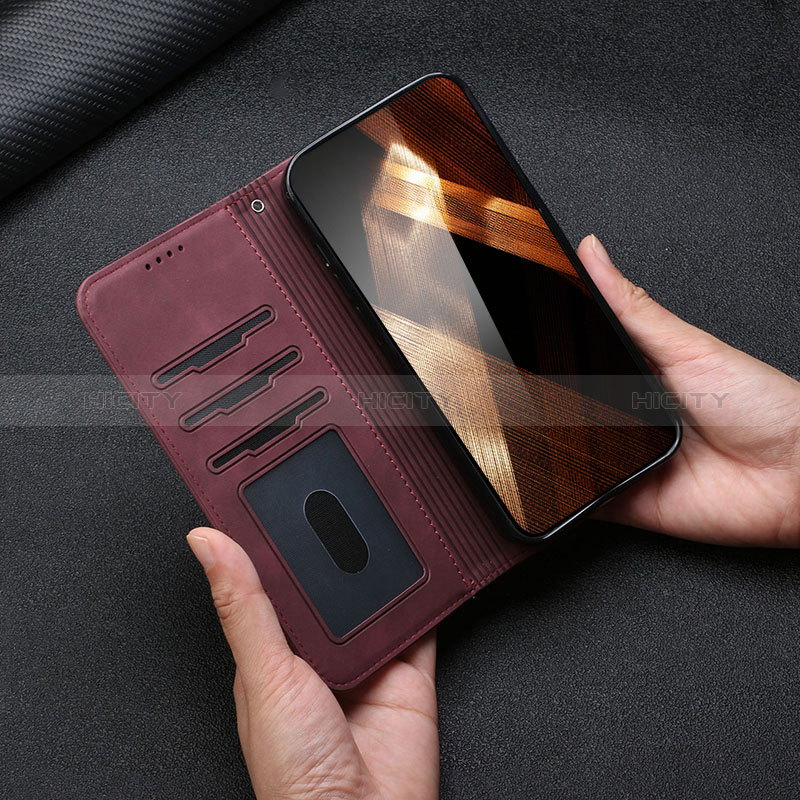 Handytasche Stand Schutzhülle Flip Leder Hülle H01X für Xiaomi Redmi Note 9 Pro Max groß