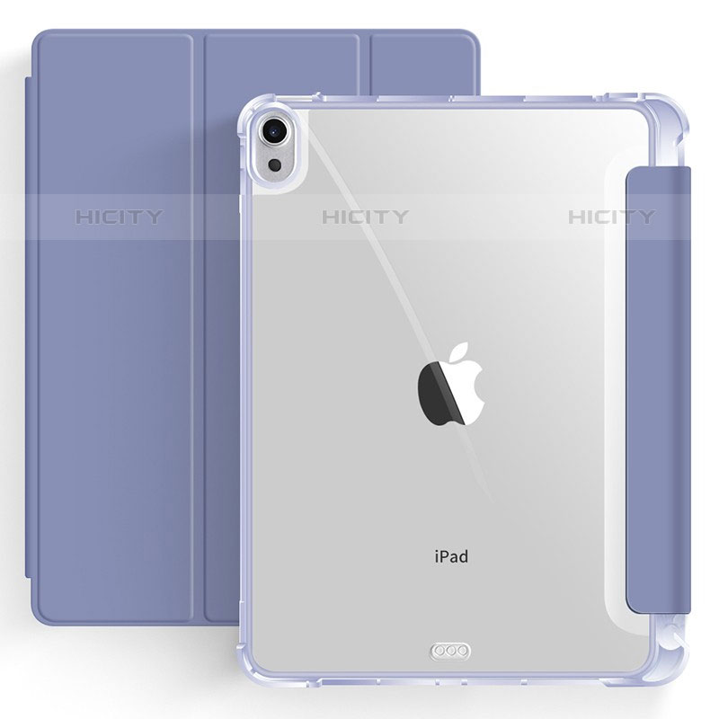Handytasche Stand Schutzhülle Flip Leder Hülle H03 für Apple iPad Air 4 10.9 (2020) Lavendel Grau Plus