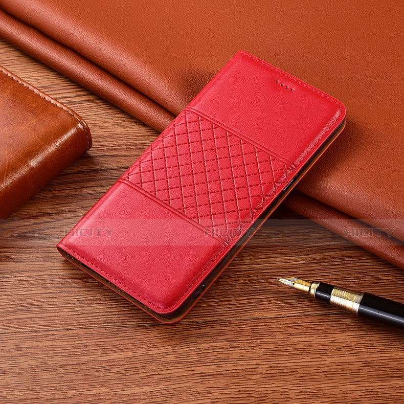 Handytasche Stand Schutzhülle Flip Leder Hülle H09 für Apple iPhone 15 Pro Rot