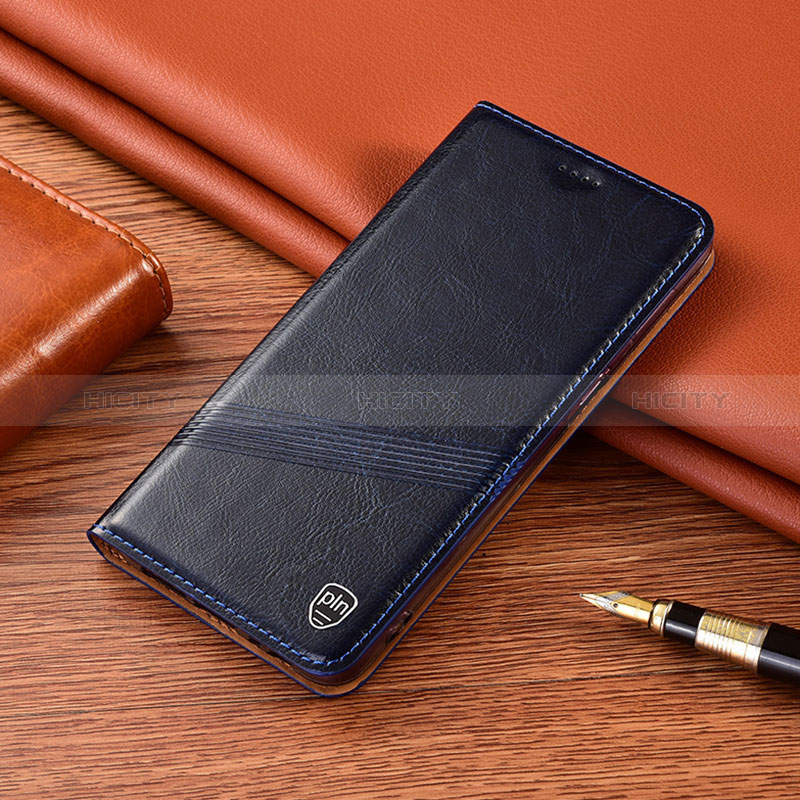 Handytasche Stand Schutzhülle Flip Leder Hülle H09P für Xiaomi Poco F5 5G Blau