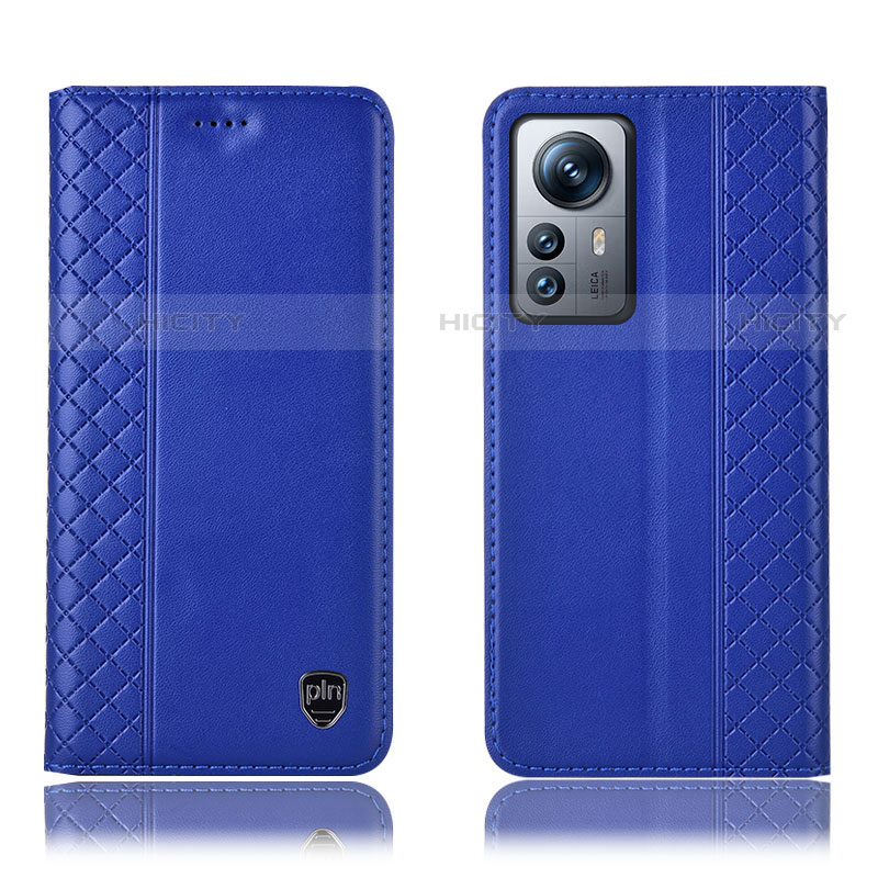 Handytasche Stand Schutzhülle Flip Leder Hülle H10P für Xiaomi Mi 12S Pro 5G Blau