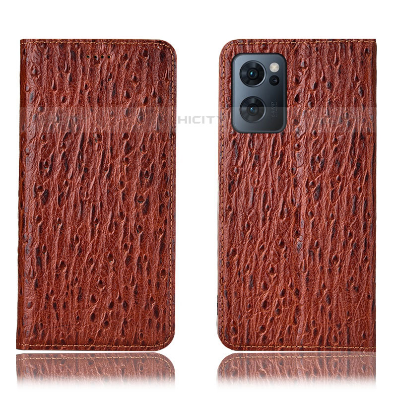Handytasche Stand Schutzhülle Flip Leder Hülle H18P für Oppo Reno7 5G
