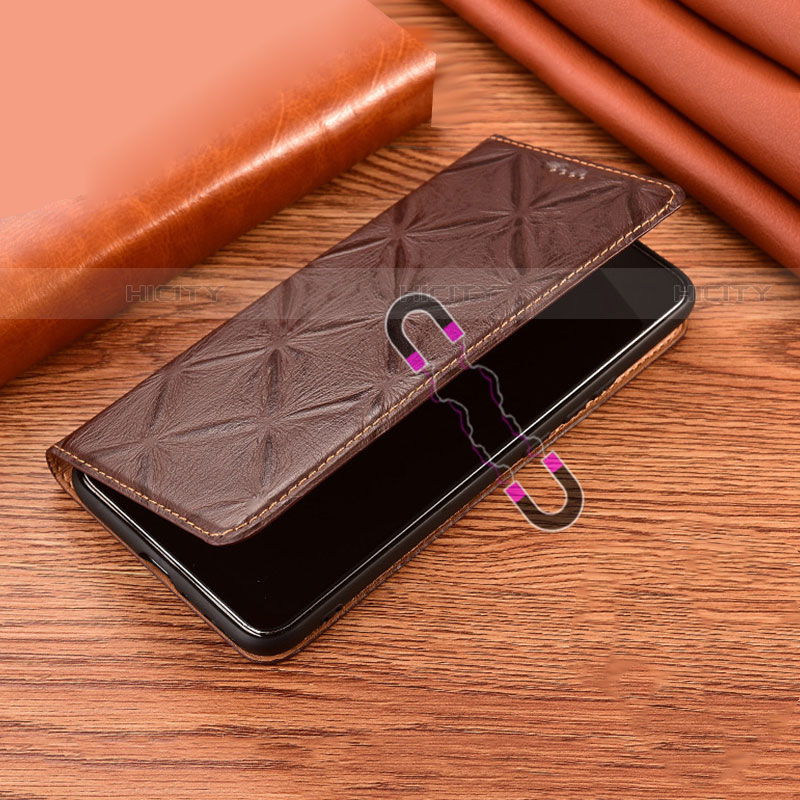 Handytasche Stand Schutzhülle Flip Leder Hülle H19P für Motorola Moto G41 groß