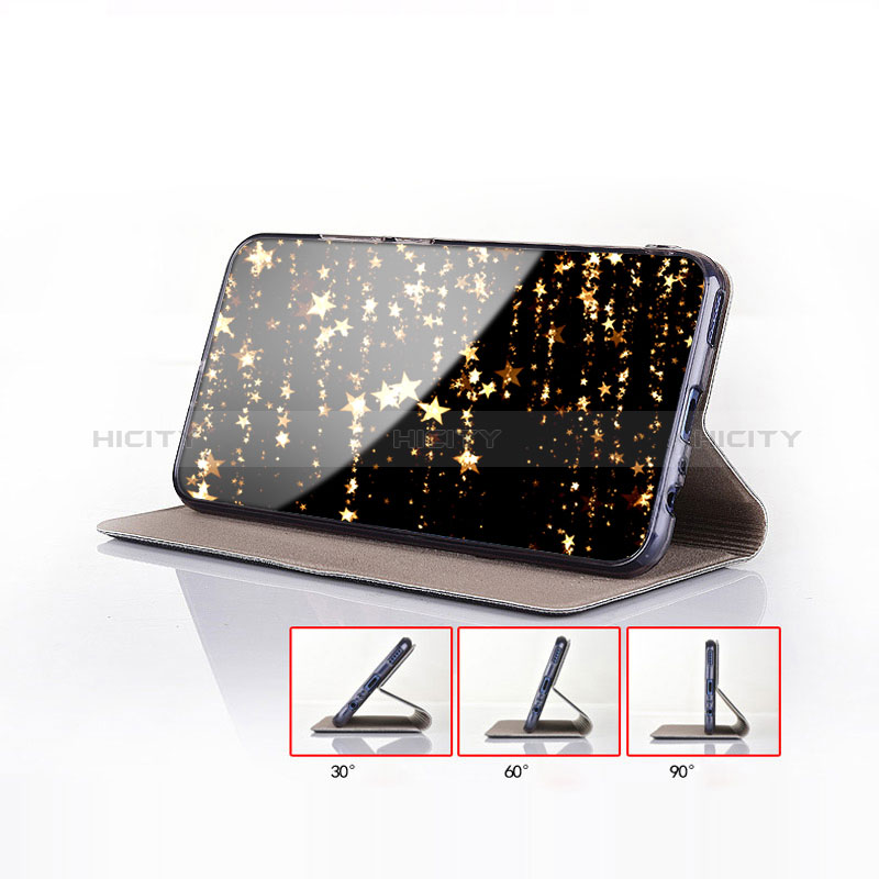 Handytasche Stand Schutzhülle Flip Leder Hülle H22P für Samsung Galaxy Note 10 Lite groß
