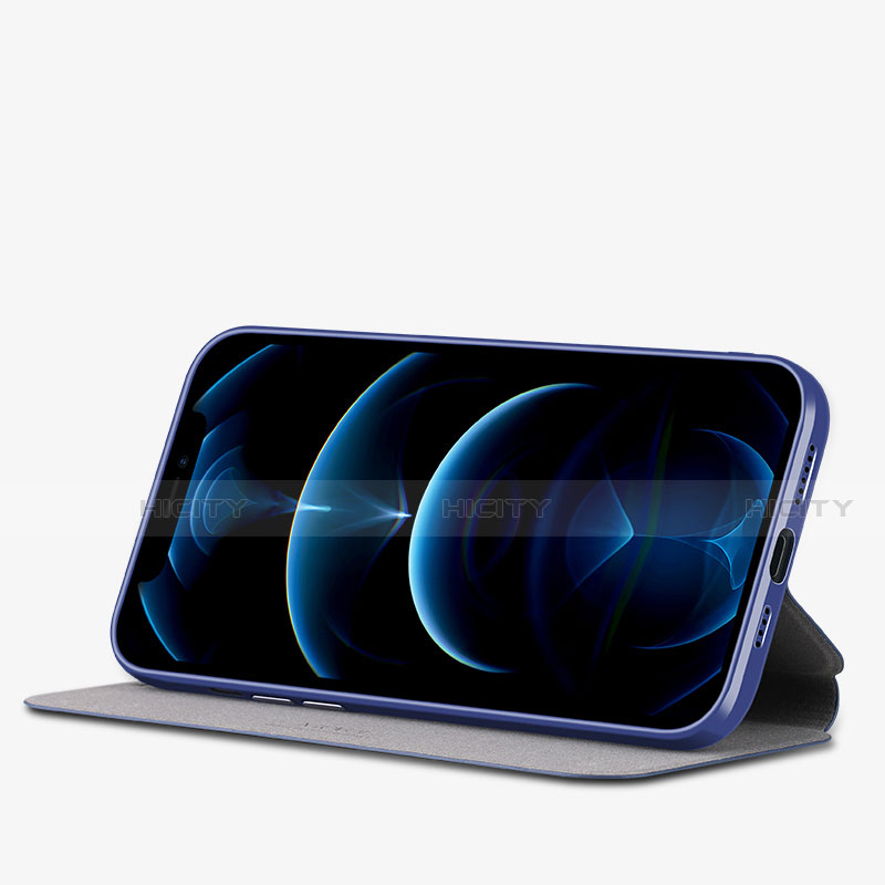 Handytasche Stand Schutzhülle Flip Leder Hülle H25 für Apple iPhone 13 Mini groß