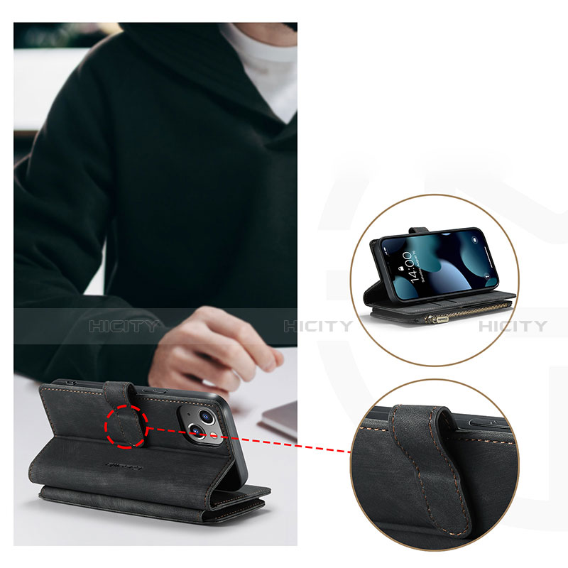 Handytasche Stand Schutzhülle Flip Leder Hülle H27 für Apple iPhone 13 Mini