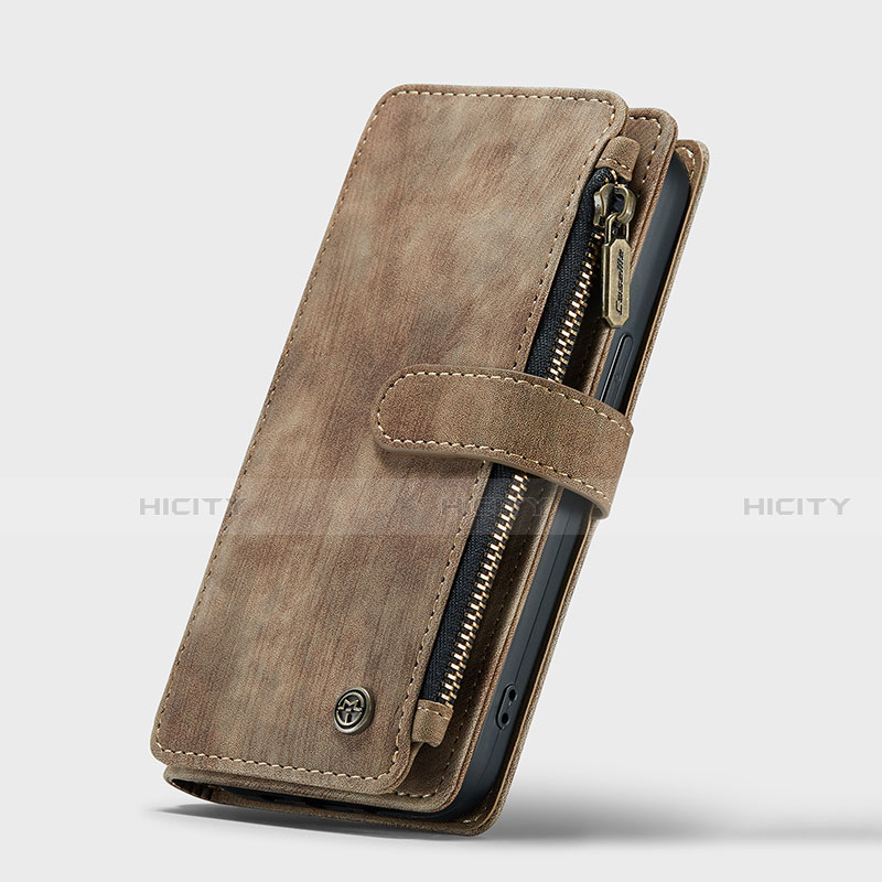 Handytasche Stand Schutzhülle Flip Leder Hülle H27 für Apple iPhone 13 Mini Braun