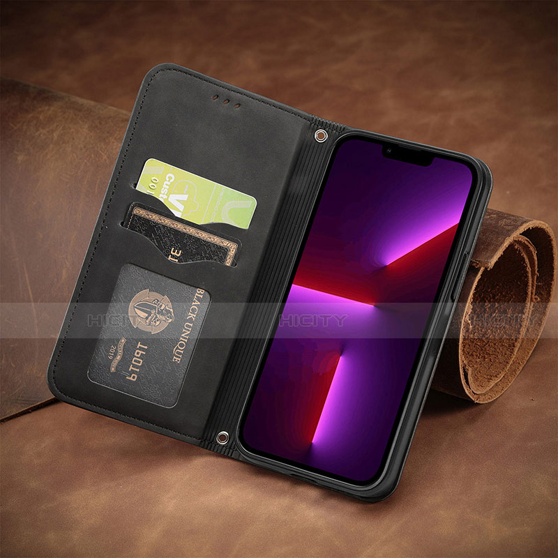 Handytasche Stand Schutzhülle Flip Leder Hülle H29 für Apple iPhone 13 Mini groß