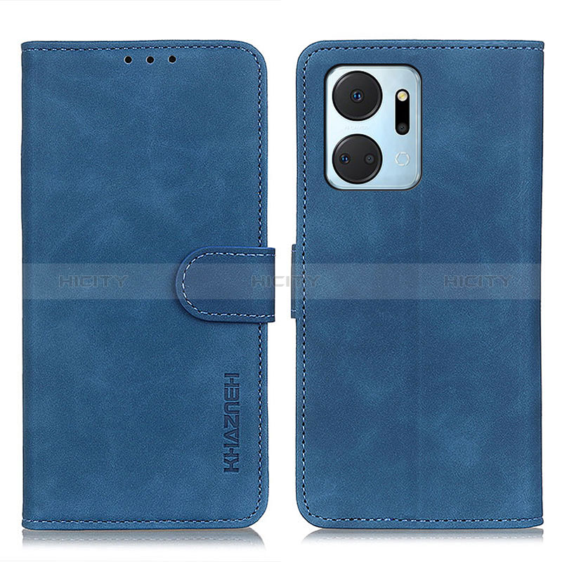 Handytasche Stand Schutzhülle Flip Leder Hülle K03Z für Huawei Honor X7a Blau