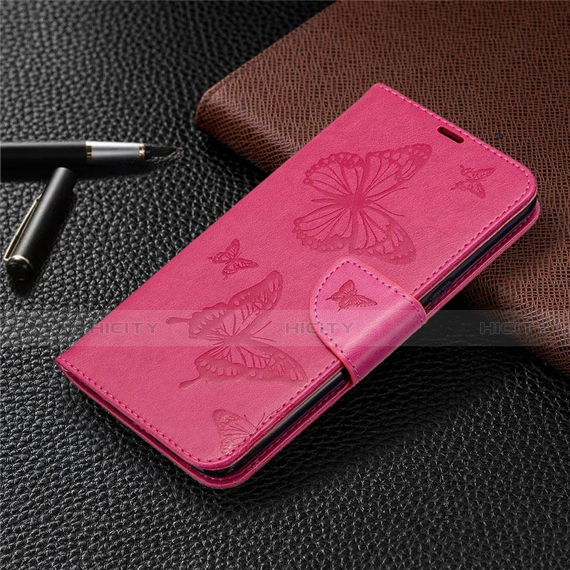 Handytasche Stand Schutzhülle Flip Leder Hülle L01 für LG K61 Pink Plus