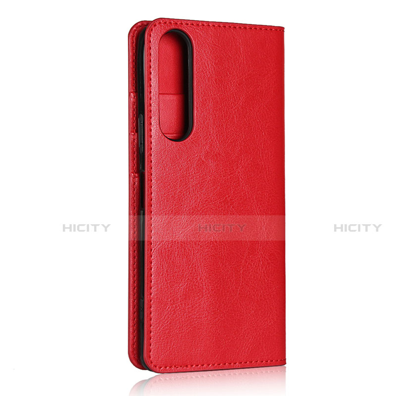 Handytasche Stand Schutzhülle Flip Leder Hülle L01 für Sony Xperia 1 II Rot