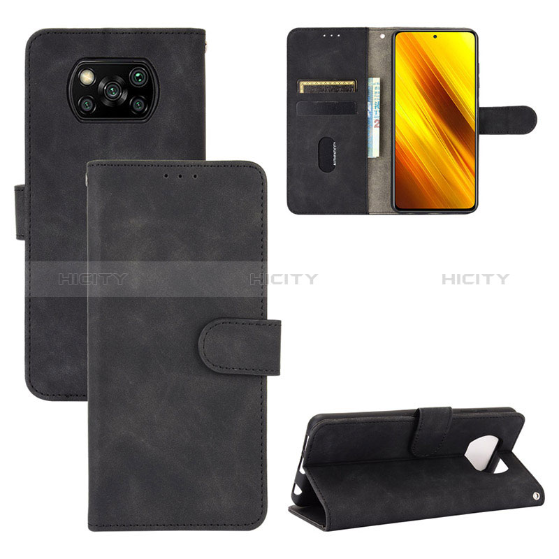 Handytasche Stand Schutzhülle Flip Leder Hülle L01Z für Xiaomi Poco X3 NFC groß