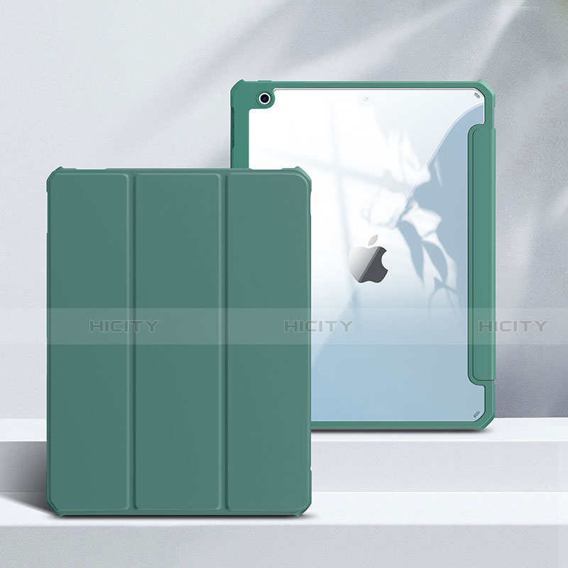 Handytasche Stand Schutzhülle Flip Leder Hülle L02 für Apple iPad 10.2 (2020) Grün Plus