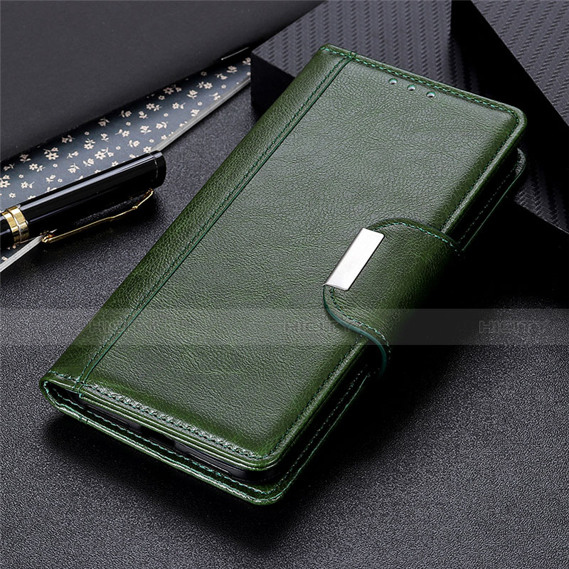 Handytasche Stand Schutzhülle Flip Leder Hülle L02 für Oppo Reno3 A Grün Plus