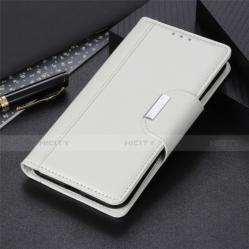 Handytasche Stand Schutzhülle Flip Leder Hülle L02 für Oppo Reno3 A Weiß Plus