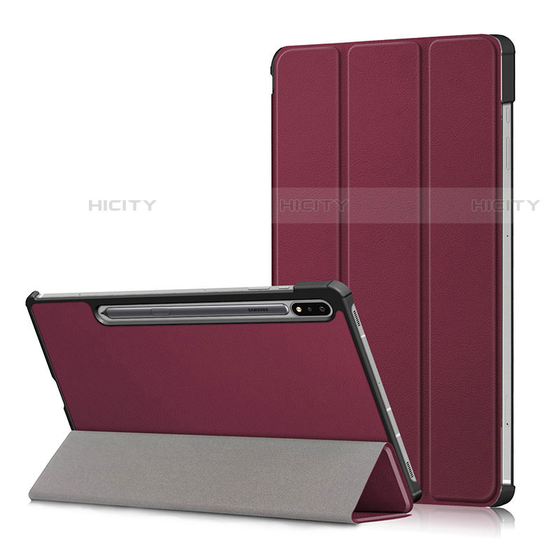 Handytasche Stand Schutzhülle Flip Leder Hülle L02 für Samsung Galaxy Tab S7 11 Wi-Fi SM-T870 groß