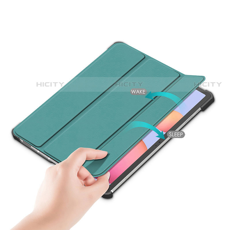 Handytasche Stand Schutzhülle Flip Leder Hülle L02 für Samsung Galaxy Tab S7 Plus 12.4 Wi-Fi SM-T970 groß