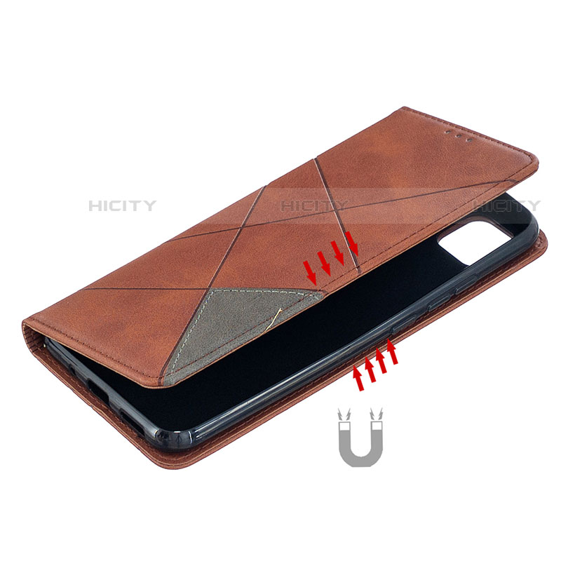 Handytasche Stand Schutzhülle Flip Leder Hülle L02 für Xiaomi Redmi 9 India groß