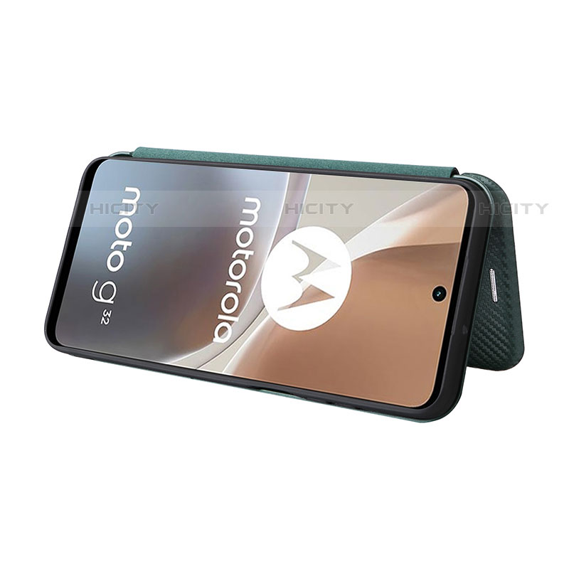 Handytasche Stand Schutzhülle Flip Leder Hülle L02Z für Motorola Moto G32