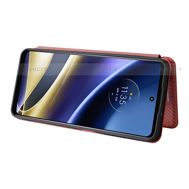 Handytasche Stand Schutzhülle Flip Leder Hülle L02Z für Motorola Moto G52j 5G