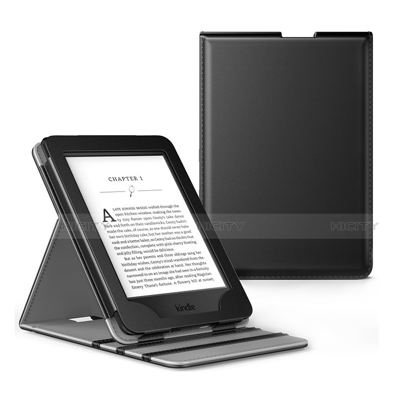 Handytasche Stand Schutzhülle Flip Leder Hülle L03 für Amazon Kindle Paperwhite 6 inch Schwarz