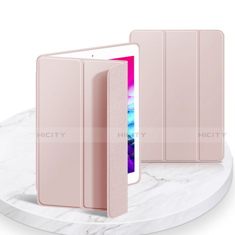 Handytasche Stand Schutzhülle Flip Leder Hülle L03 für Apple iPad 10.2 (2020) Rosa Plus