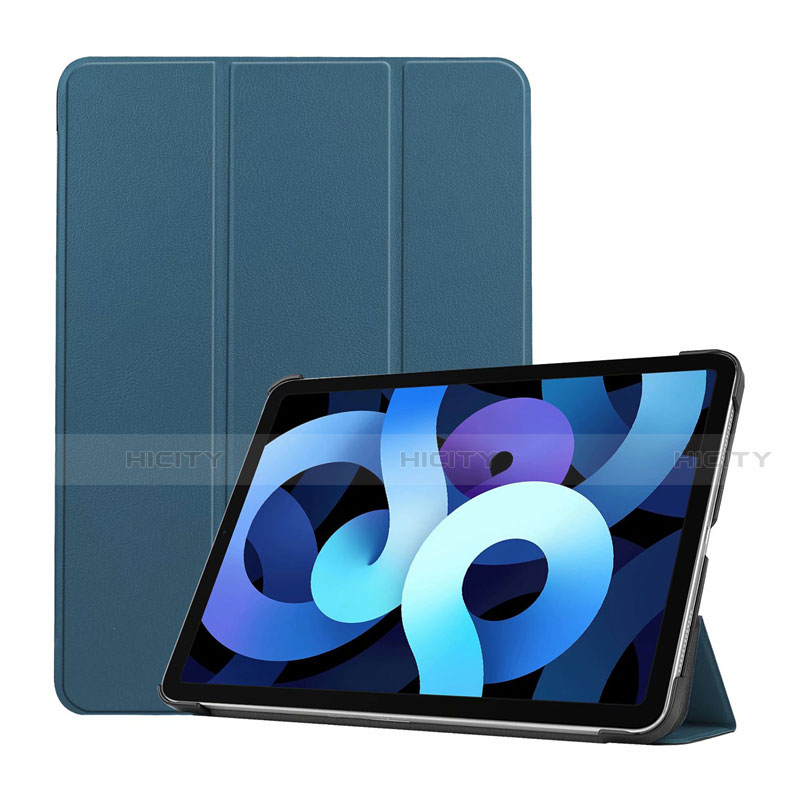 Handytasche Stand Schutzhülle Flip Leder Hülle L03 für Apple iPad Air 10.9 (2020) Blau