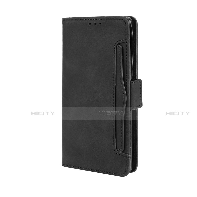 Handytasche Stand Schutzhülle Flip Leder Hülle L03 für Motorola Moto Edge Plus Schwarz