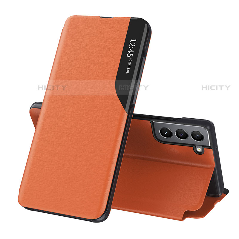 Handytasche Stand Schutzhülle Flip Leder Hülle L03 für Samsung Galaxy S21 Plus 5G groß