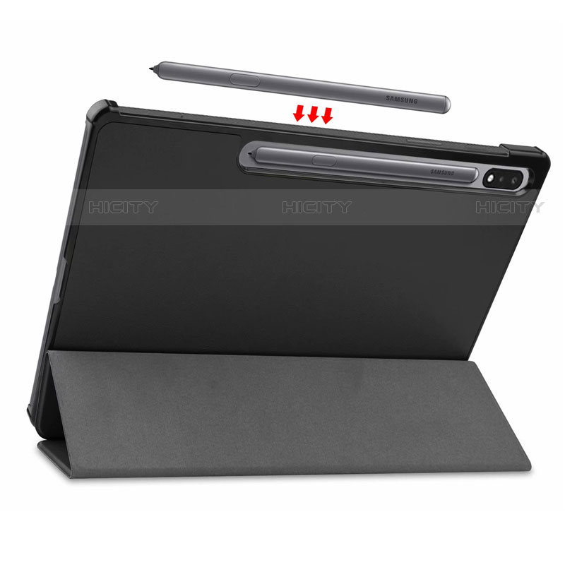 Handytasche Stand Schutzhülle Flip Leder Hülle L03 für Samsung Galaxy Tab S7 Plus 12.4 Wi-Fi SM-T970 groß
