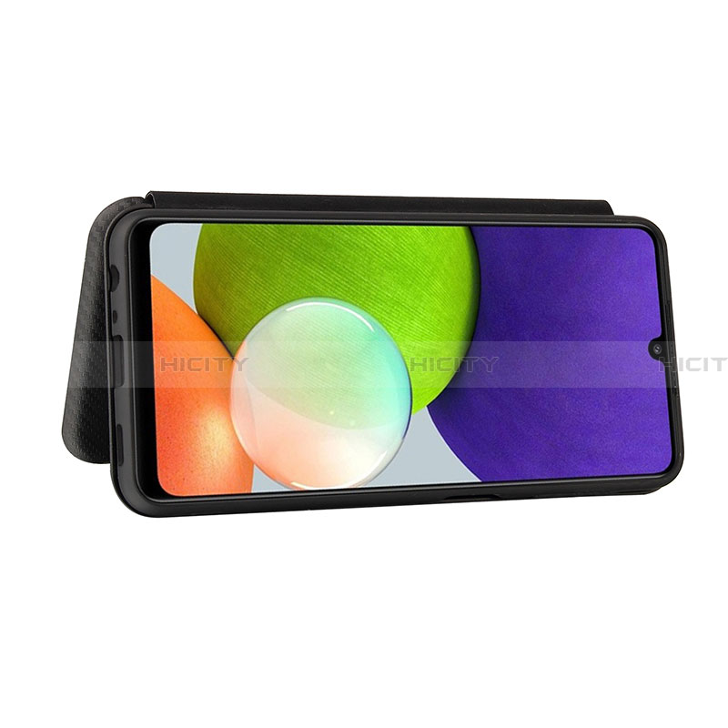 Handytasche Stand Schutzhülle Flip Leder Hülle L04Z für Samsung Galaxy A22 4G groß
