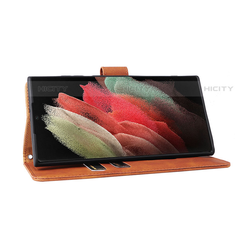 Handytasche Stand Schutzhülle Flip Leder Hülle L04Z für Samsung Galaxy S21 Ultra 5G