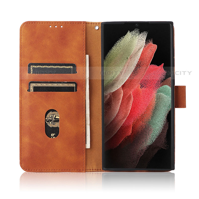 Handytasche Stand Schutzhülle Flip Leder Hülle L04Z für Samsung Galaxy S21 Ultra 5G