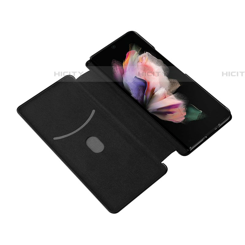 Handytasche Stand Schutzhülle Flip Leder Hülle L04Z für Samsung Galaxy Z Fold4 5G groß