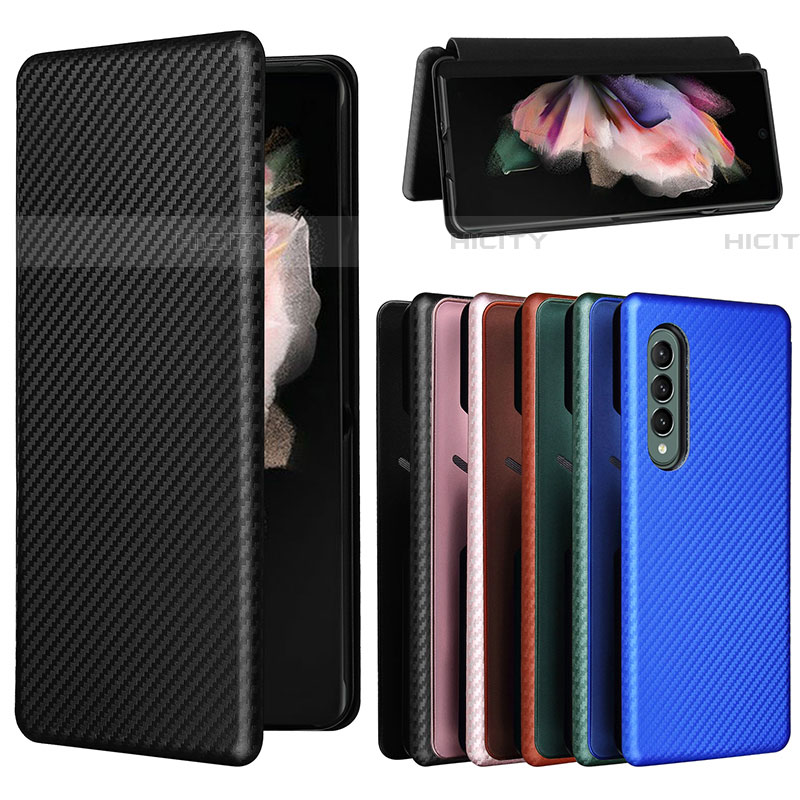 Handytasche Stand Schutzhülle Flip Leder Hülle L04Z für Samsung Galaxy Z Fold4 5G groß