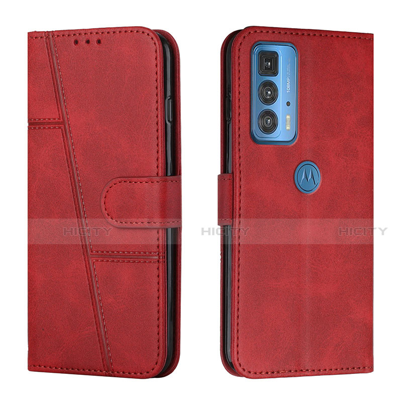 Handytasche Stand Schutzhülle Flip Leder Hülle L05 für Motorola Moto Edge 20 Pro 5G Rot