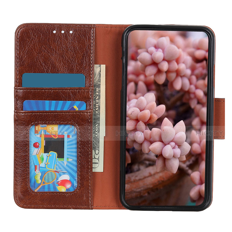 Handytasche Stand Schutzhülle Flip Leder Hülle L05 für Motorola Moto G9 Play groß