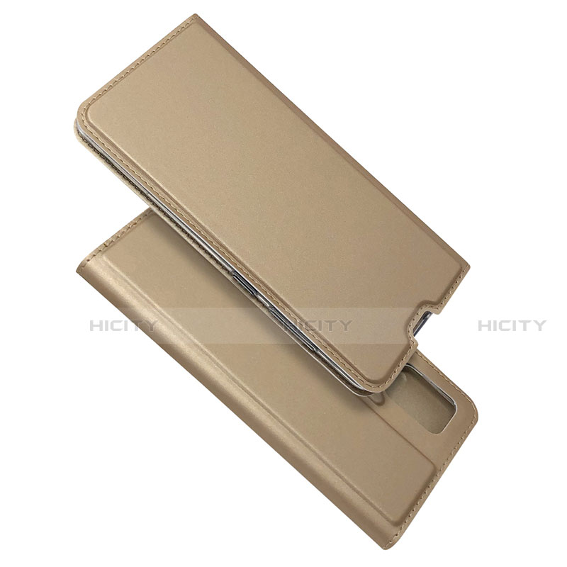 Handytasche Stand Schutzhülle Flip Leder Hülle L05 für Samsung Galaxy A51 4G Gold