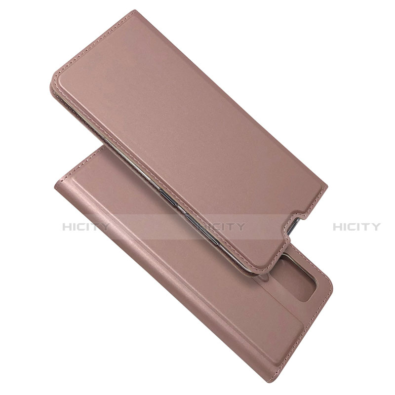 Handytasche Stand Schutzhülle Flip Leder Hülle L05 für Samsung Galaxy A51 4G Rosegold
