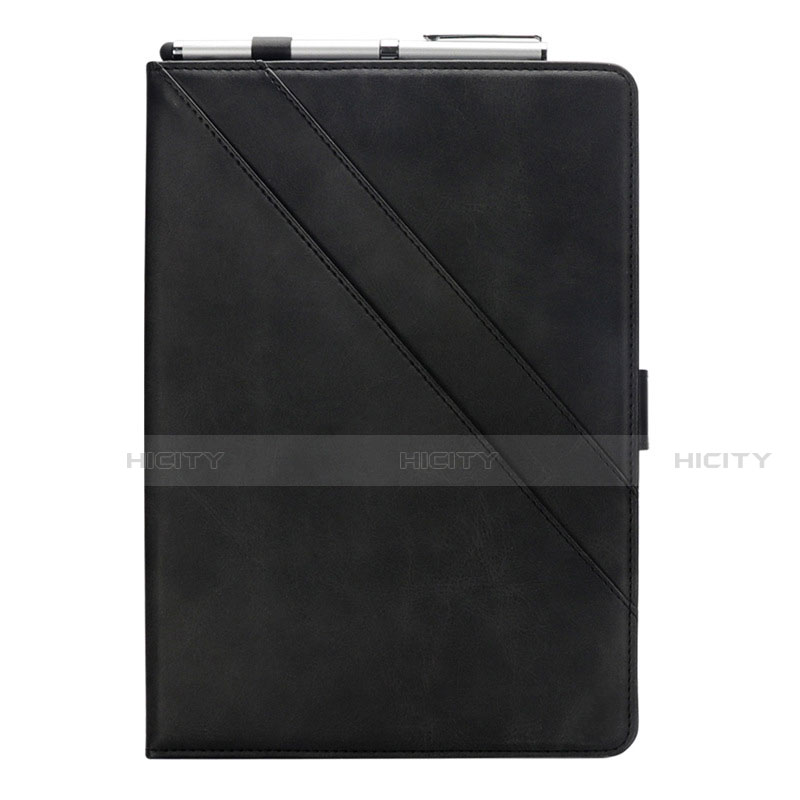 Handytasche Stand Schutzhülle Flip Leder Hülle L05 für Samsung Galaxy Tab S6 Lite 10.4 SM-P610 Schwarz Plus